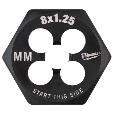 Milwaukee High Carbon Steel Metric Hexagon Die M8-1.25 mm