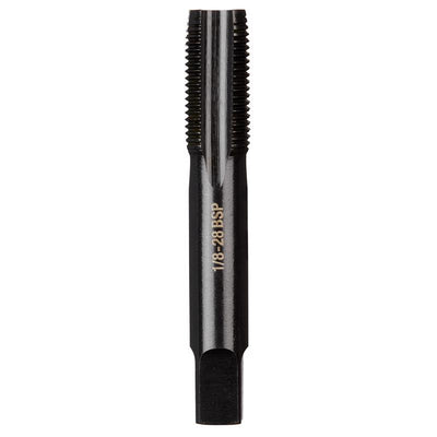 Milwaukee High Carbon Steel SAE Straight Taper Tap 1/8-28 BSP