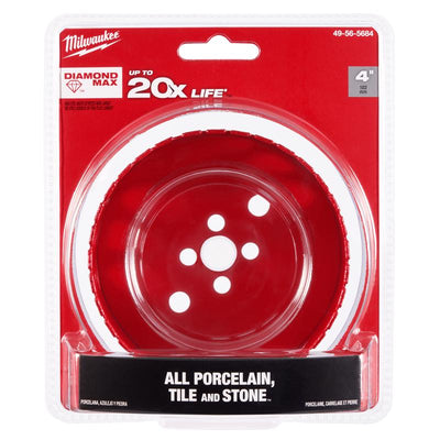 Milwaukee 4 in. Diamond 1.75 in. L Hole Saw