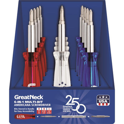 GreatNeck 6-in-1 Screwdriver 12 pk