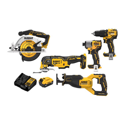 DeWalt 20V MAX Cordless Brushless 5 Tool Combo Kit