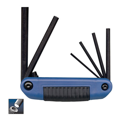 Eklind Ergo-Fold Assorted Metric Fold-Up Hex Key Set 6 pc