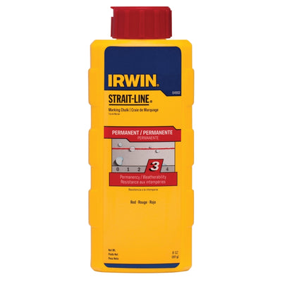 Irwin Strait-Line 8 oz Permanent Marking Chalk Red