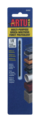 ARTU 1/8 in. X 2-5/8 in. L Tungsten Carbide Tipped Drill Bit Straight Shank