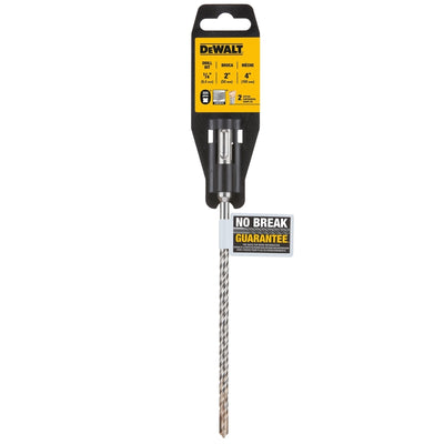 DEWALT Rock Carbide 1/4 in. X 4 in. L Carbide Tipped SDS-plus Drill Bit SDS-Plus Shank