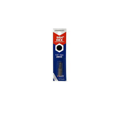 Best Way Tools Hex 9/64 in. X 1 in. L Screwdriver Bit Carbon Steel