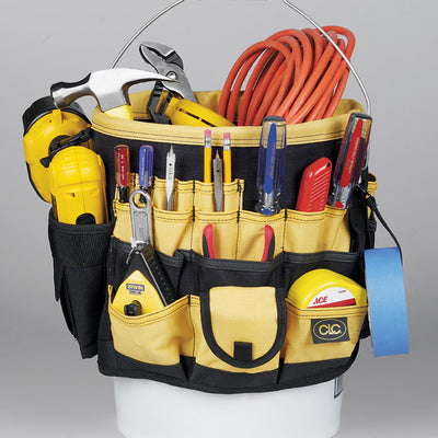 CLC 3.25 in. W X 13 in. H Polyester Bucket Organizer 61 pocket Black