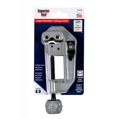 Superior Tool 1-5/8 in. Tube Cutter Black/Gray