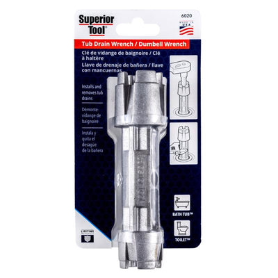 Superior Tool Drain Wrench Gray
