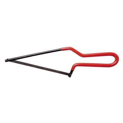 Superior Tool 6 in. High Carbon Steel Professional Mini Hacksaw Black/Red