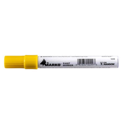 C.H. Hanson El Marko Yellow Valve Tip Paint Marker