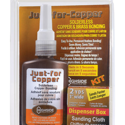 Highside Chemicals Just For Copper 5-3/8 in. L X 8-1/2 in. W Copper and Brass Bonding Kit