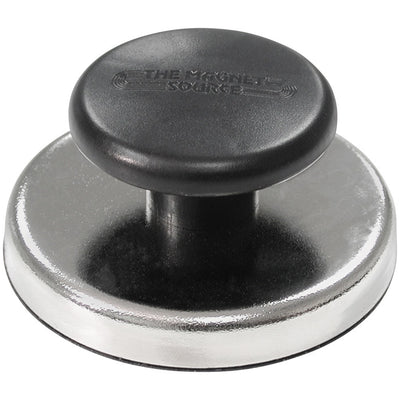 Magnet Source 1.25 in. L X 2.65 in. W Black Knob Magnet 25 lb. pull