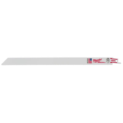 Milwaukee Sawzall 12 in. Bi-Metal Double Duty Upgrade Reciprocating Saw Blade 18 TPI 5 pk