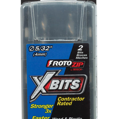 Rotozip 5/32 in. Steel Xbits 2 pk
