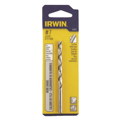 Irwin #7 X 3-5/8 in. L High Speed Steel Jobber Length Wire Gauge Bit Straight Shank