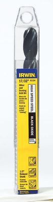 Irwin 17/32 in. X 6 in. L High Speed Steel Drill Bit Straight Shank