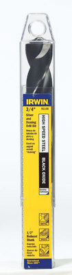 Irwin 3/4 in. X 6 in. L High Speed Steel Drill Bit Straight Shank