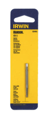 Irwin Hanson EX-1 Carbon Steel Spiral Screw Extractor 5.4 in.