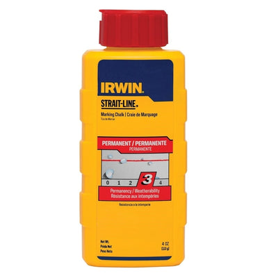 Irwin Strait-Line 8 oz Permanent Marking Chalk Crimson Red