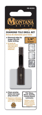 Montana Brand 1/4 in. Alloy Steel Drill Bit 3-Flat Shank