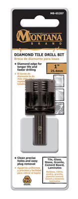 Montana Brand 1 in. Alloy Steel Drill Bit 3-Flat Shank