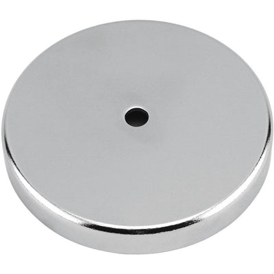 Magnet Source .303 in. L X 2.04 in. W Silver Round Base Magnet 25 lb. pull