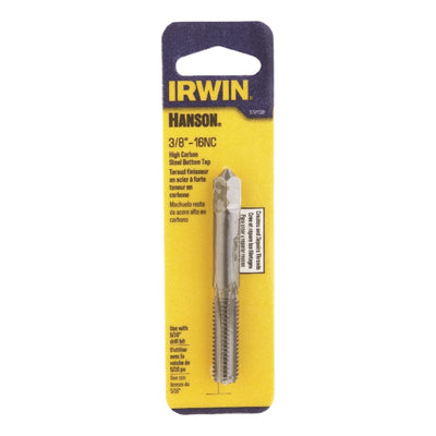 Irwin Hanson High Carbon Steel SAE Bottom Tap 3/8 in.