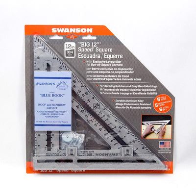 Swanson 12 in. L X 1 in. H Aluminum Big 12 Speed Square