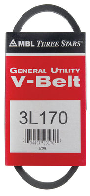 Mitsuboshi FHP General Utility V-Belt 0.38 in. W X 17 in. L For Fractional Horsepower Motors