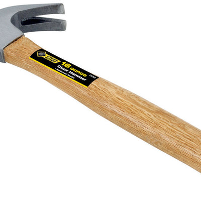 Steel Grip 16 oz Smooth Face Claw Hammer Wood Handle