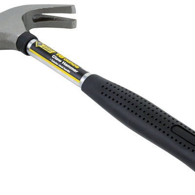 Steel Grip 16 oz Smooth Face Claw Hammer Steel Handle