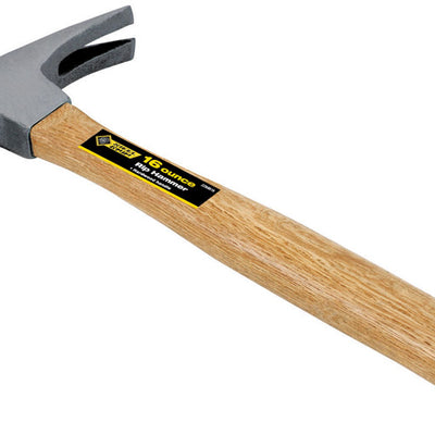 Steel Grip 16 oz Smooth Face Rip Hammer Wood Handle