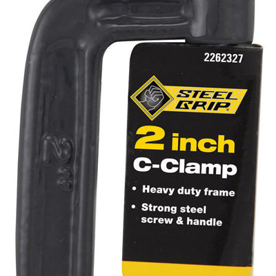 Steel Grip 2 in. X 1 in. D Adjustable C-Clamp 1 lb