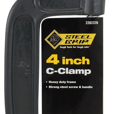Steel Grip 4 in. Adjustable C-Clamp