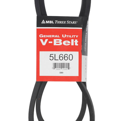 Mitsuboshi FHP General Utility V-Belt 0.63 in. W X 66 in. L For Fractional Horsepower Motors