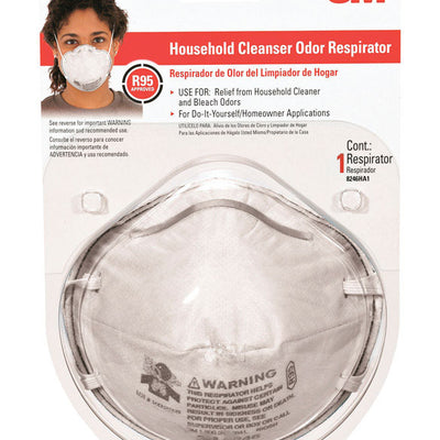 3M R95 Household Cleaner Half Face Respirator White