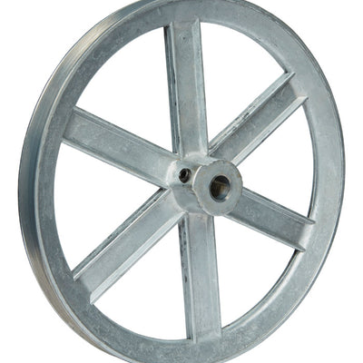 Chicago Die Cast 8 in. D X 1/2 in. D Zinc Single V-Grooved Pulley