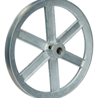 Chicago Die Cast 10 in. D X 1/2 in. D Zinc Single V-Grooved Pulley