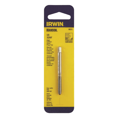 Irwin Hanson High Carbon Steel SAE Plug Tap 10-32