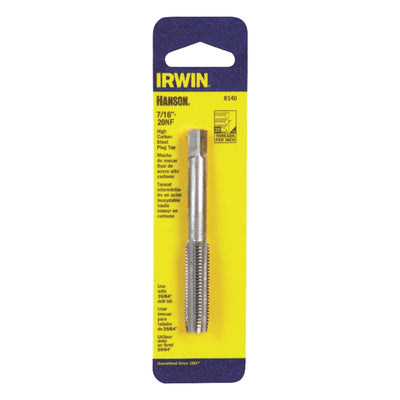 Irwin Hanson High Carbon Steel SAE Fraction Tap 7/16 in.