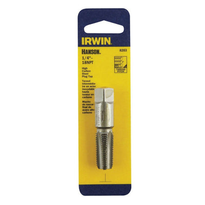 Irwin Hanson High Carbon Steel SAE Plug Tap 1/4 in.
