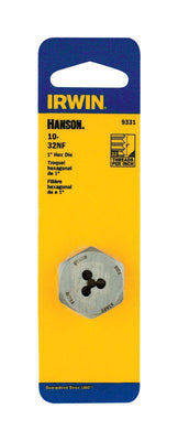 Irwin Hanson High Carbon Steel SAE Hexagon Die 10-32