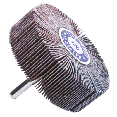 Forney 3 in. D X 1/4 in. Aluminum Oxide Flap Wheel 120 Grit