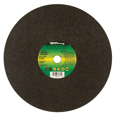 Forney 14 in. D X 1 in. Silicon Carbide Masonry/Asphalt Cutting Wheel