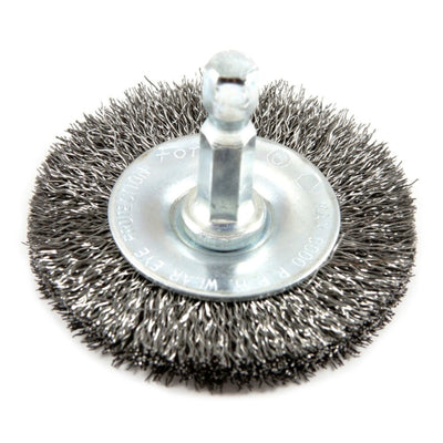 Forney 3 in. Crimped Wire Wheel Brush Metal 6000 rpm