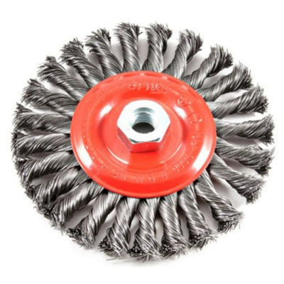 Forney 4 in. Crimped Wire Wheel Brush Metal 20000 rpm