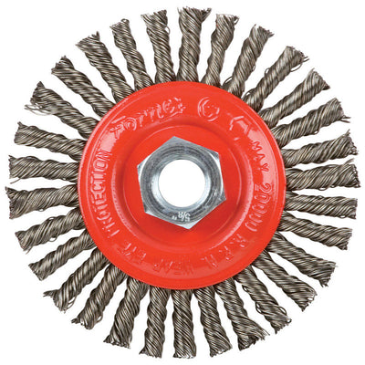 Forney 4 in. Stringer Wire Wheel Brush Metal 20000 rpm