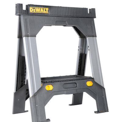 DeWalt 32-11/16 in. H X 27-3/16 in. W Adjustable Folding Sawhorse 2500 lb