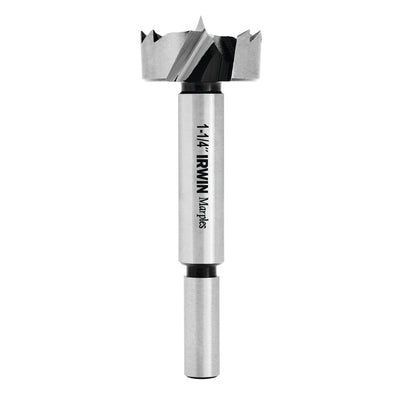 Irwin Marples 1-1/4 in. X 4 in. L Carbon Steel Forstner Drill Bit Round Shank